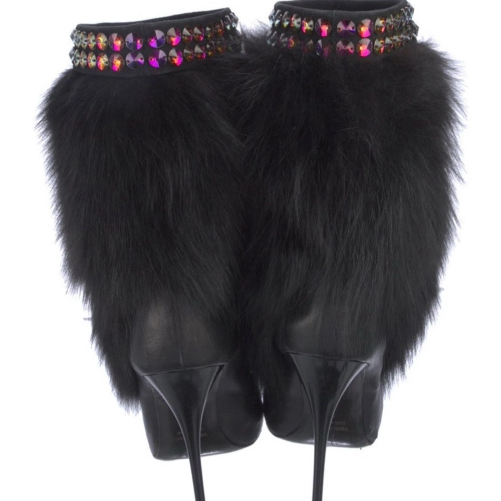 GIUSEPPEZANOTTI  authentic colorful stud fur boots